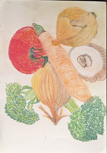 Christine P, 5 a day, pastel pencils.jpg